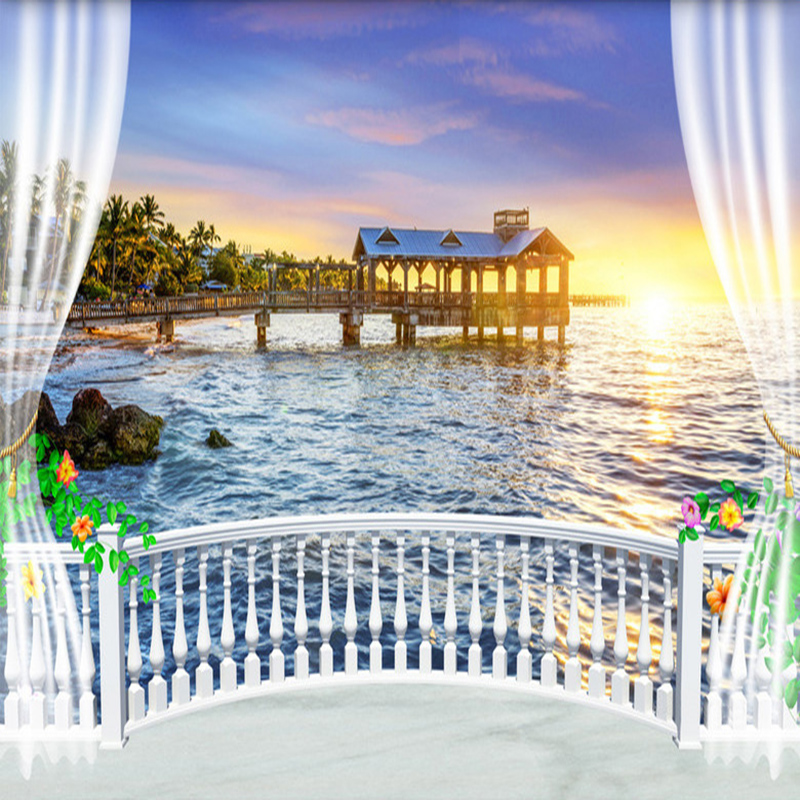 Sunrise Home Textiles & Apparel - Papel Tapiz Fotográfico Personalizado 3D, Mural