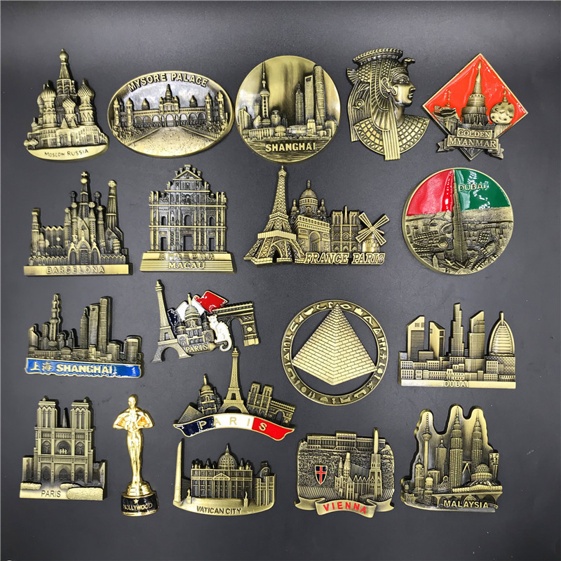 Home Textiles France - Francia París Metal 3D lindo imán