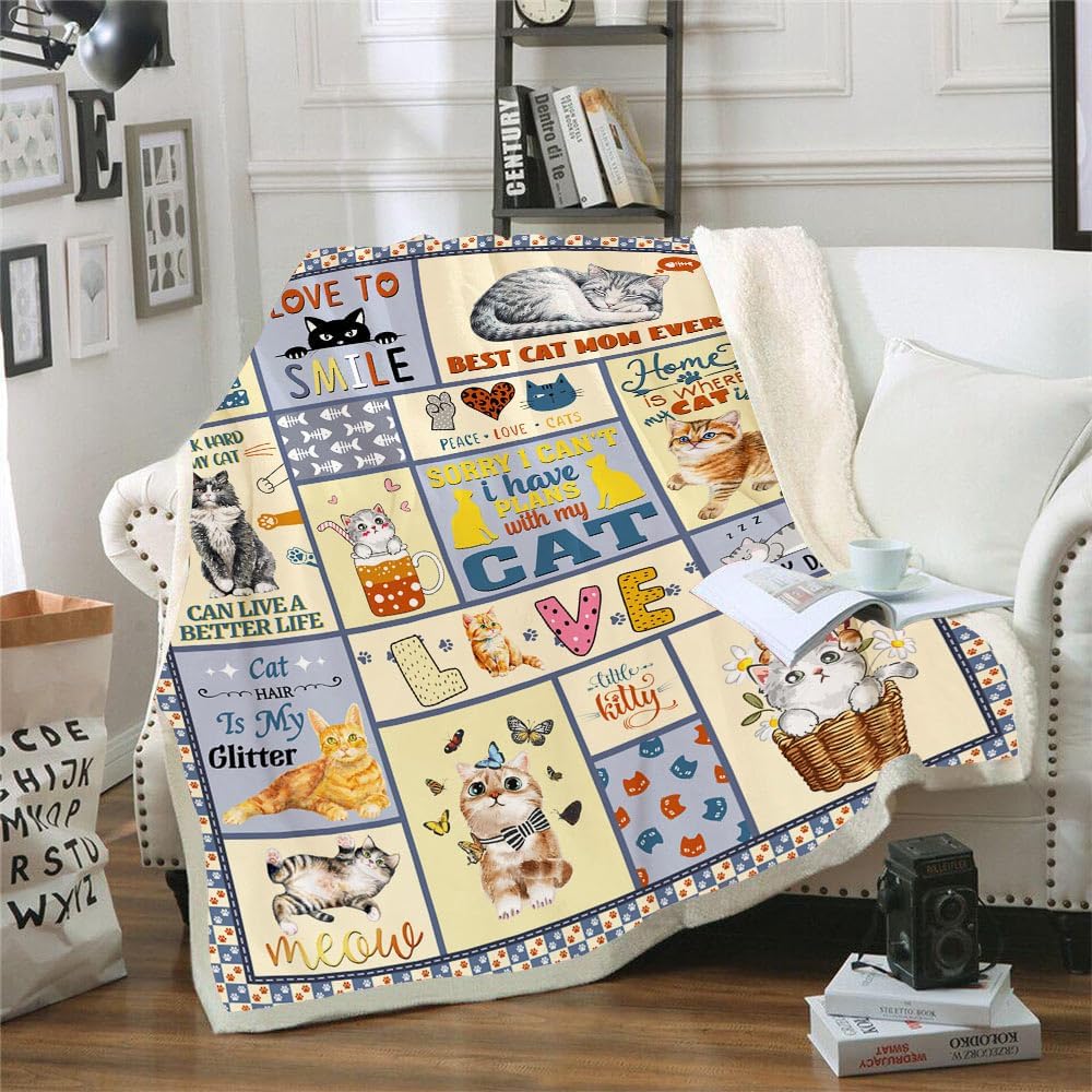 Home Textiles Throw - TRIKPTEY Manta para gatos, acogedora manta