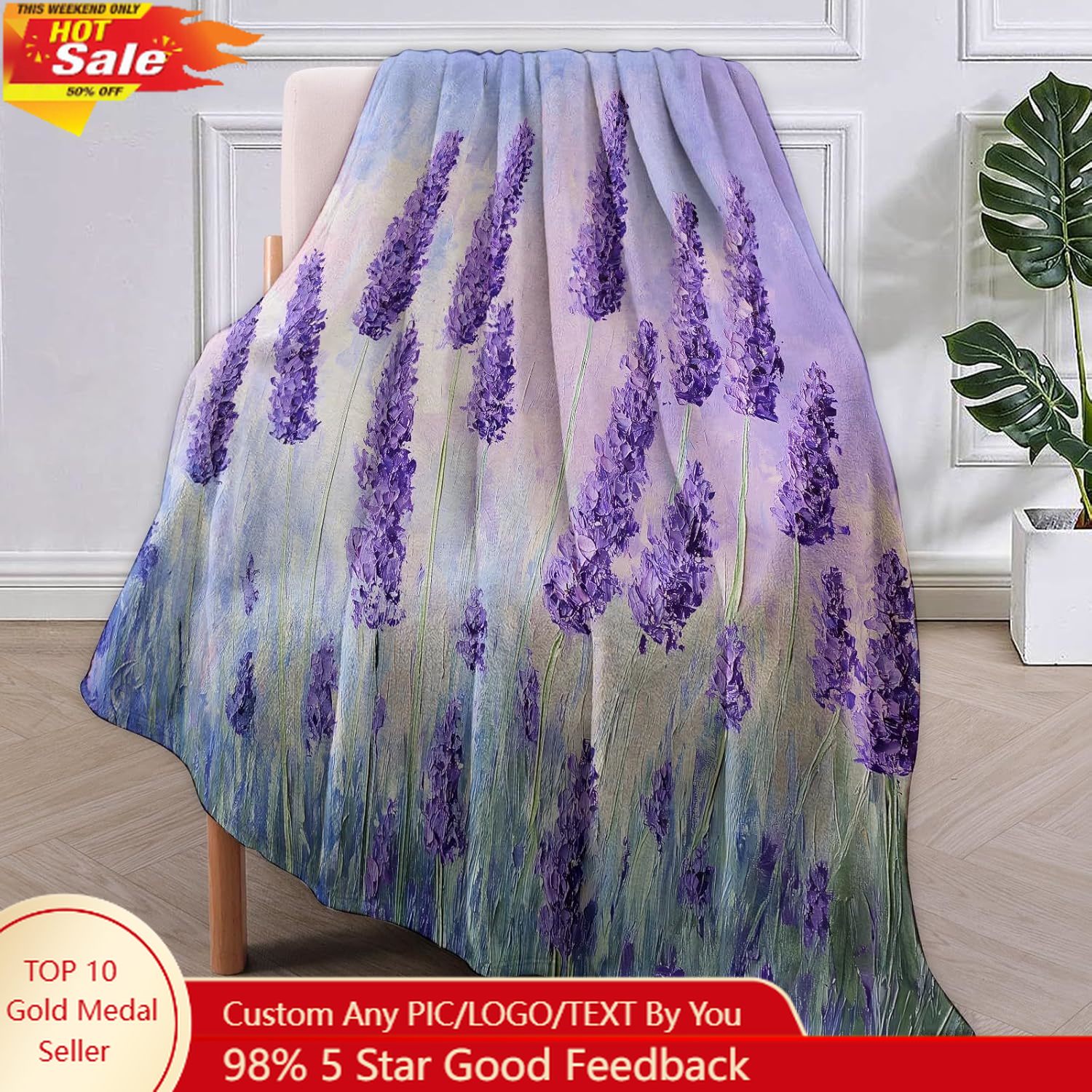 Home Textiles & Decorations - Manta de franela Camper, regalos de