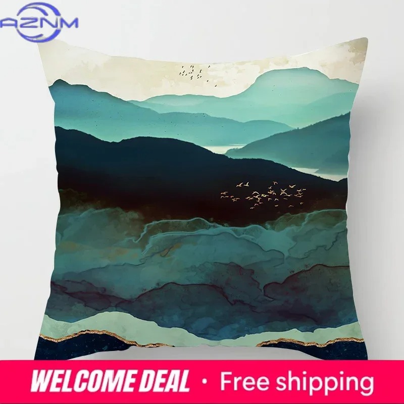 Funda de almohada con pintura  - Sunrise Home Textiles & Apparel reseña y precio