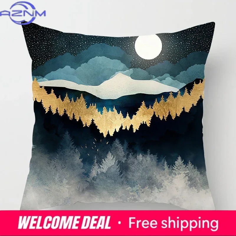 Funda de almohada con pintura  - Sunrise Home Textiles & Apparel reseña y precio
