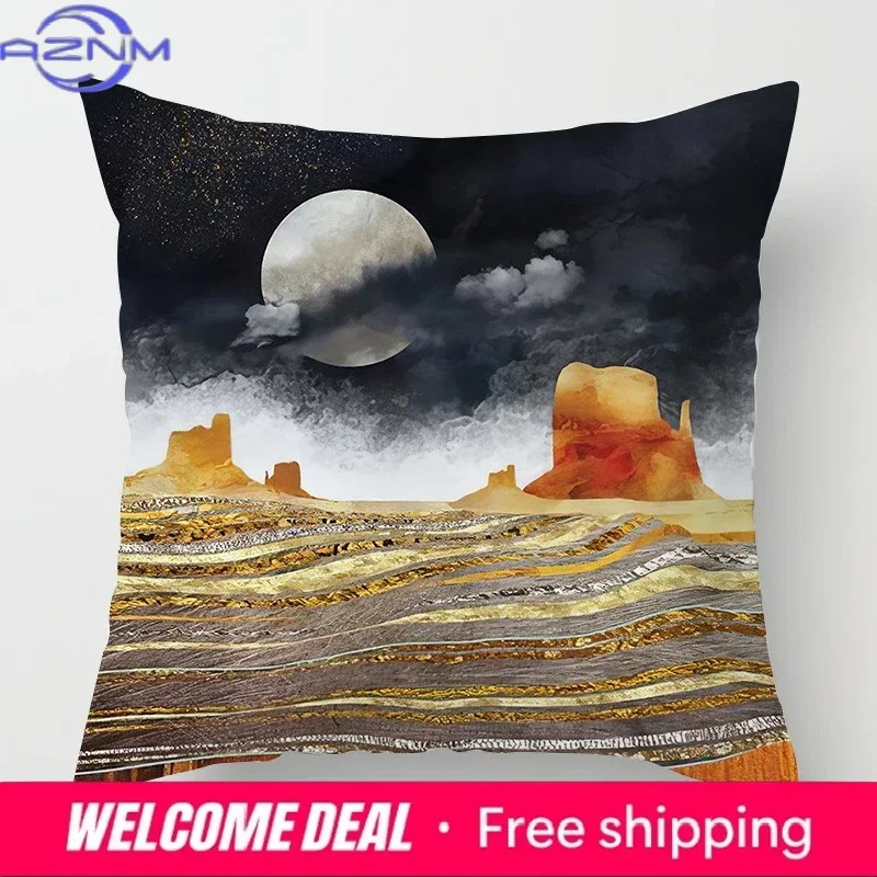 Funda de almohada con pintura  - Sunrise Home Textiles & Apparel reseña y precio