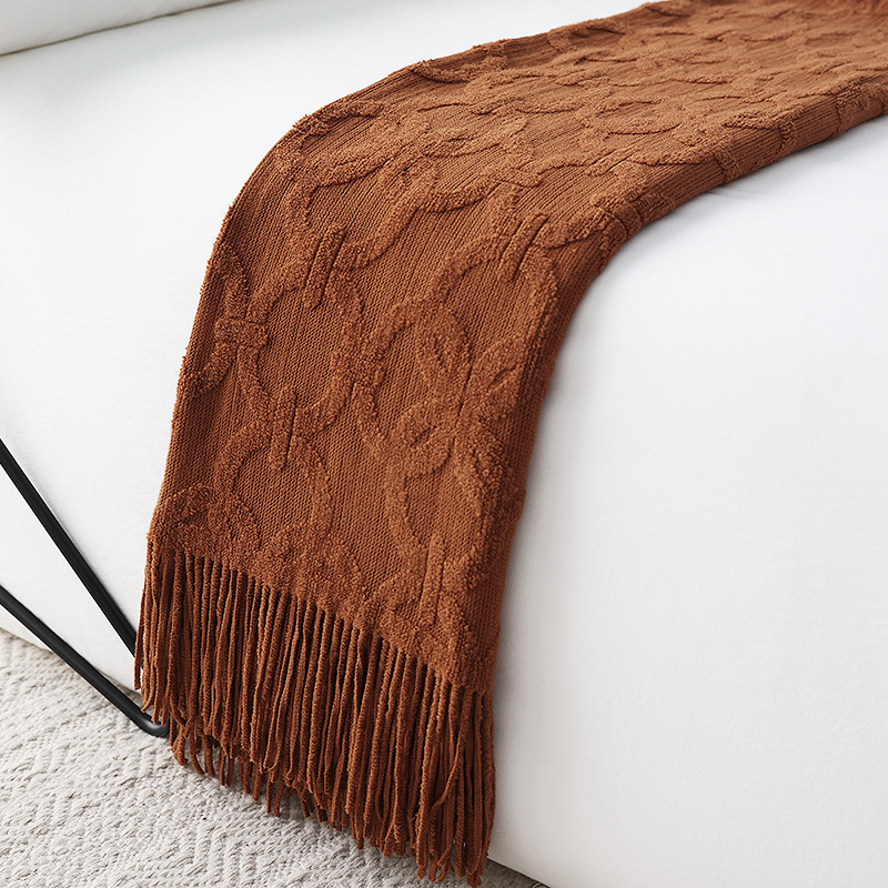 Camino de cama de punto nórdic - Home Textiles Throw reseña y precio