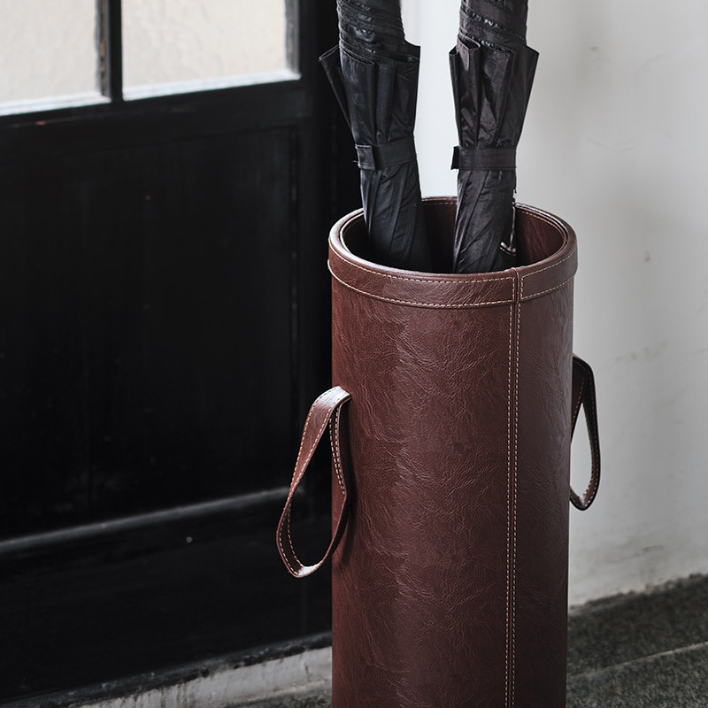Porta Paraguas de Cuero, Cesta - Home Textiles France reseña y precio