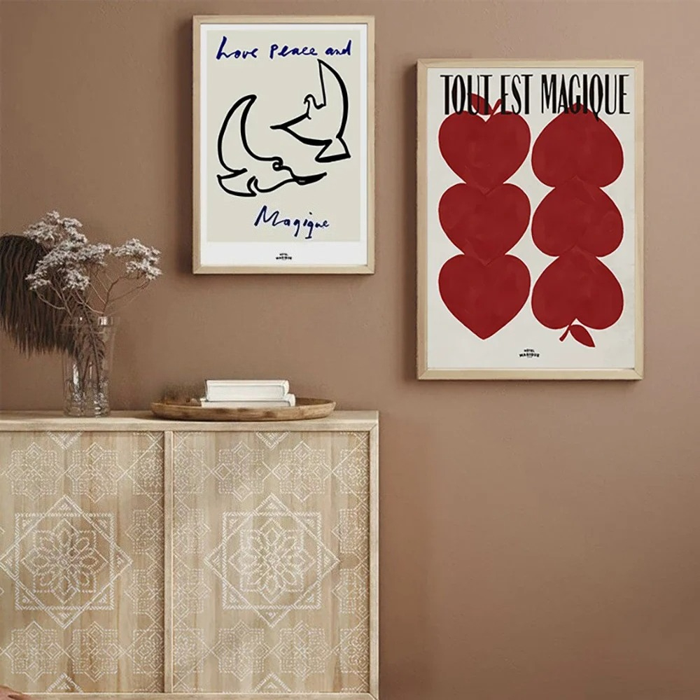 Arte Retro nórdico moderno, ma - Home Textiles France reseña y precio