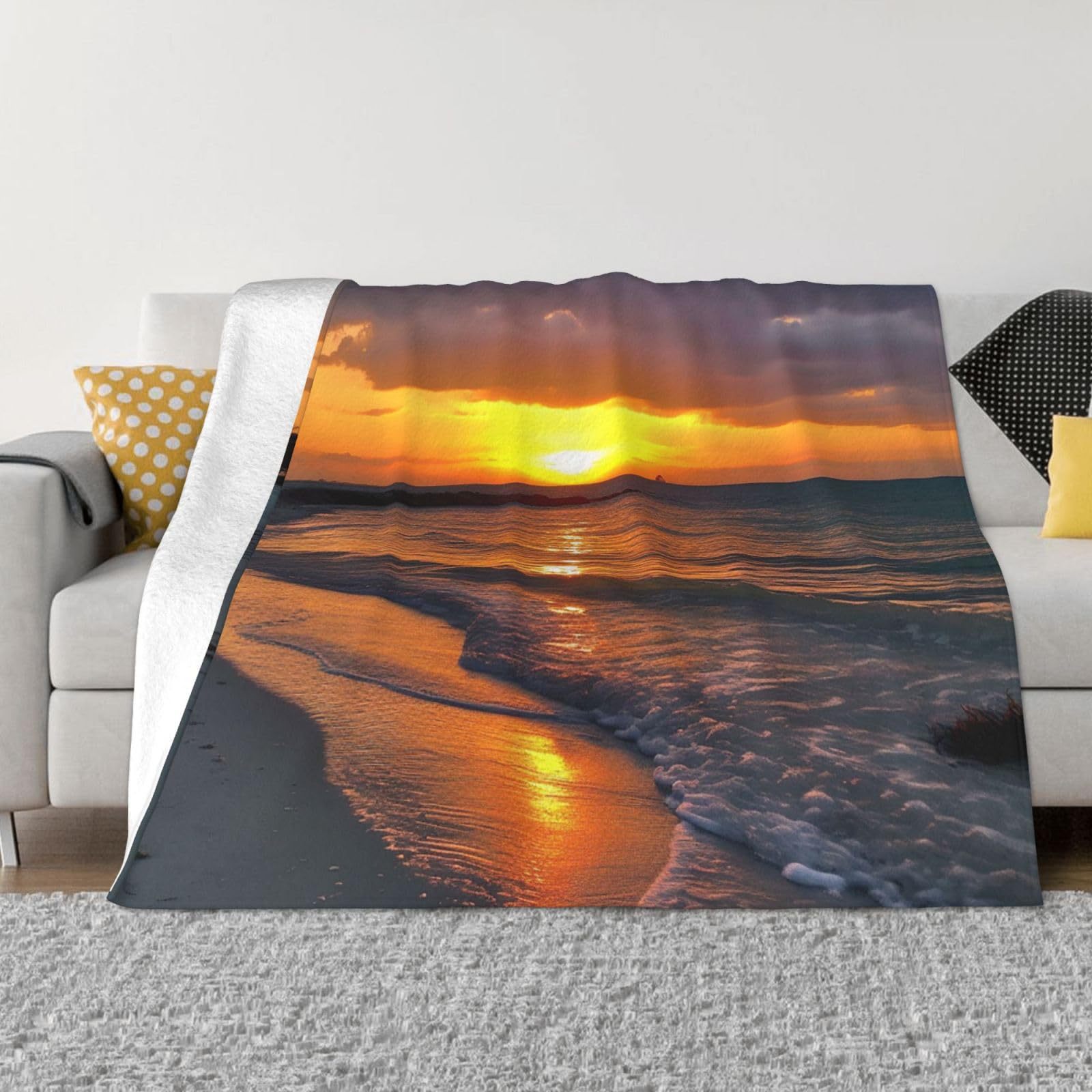 Manta con estampado de amanece - Sunrise Home Textiles & Apparel reseña y precio