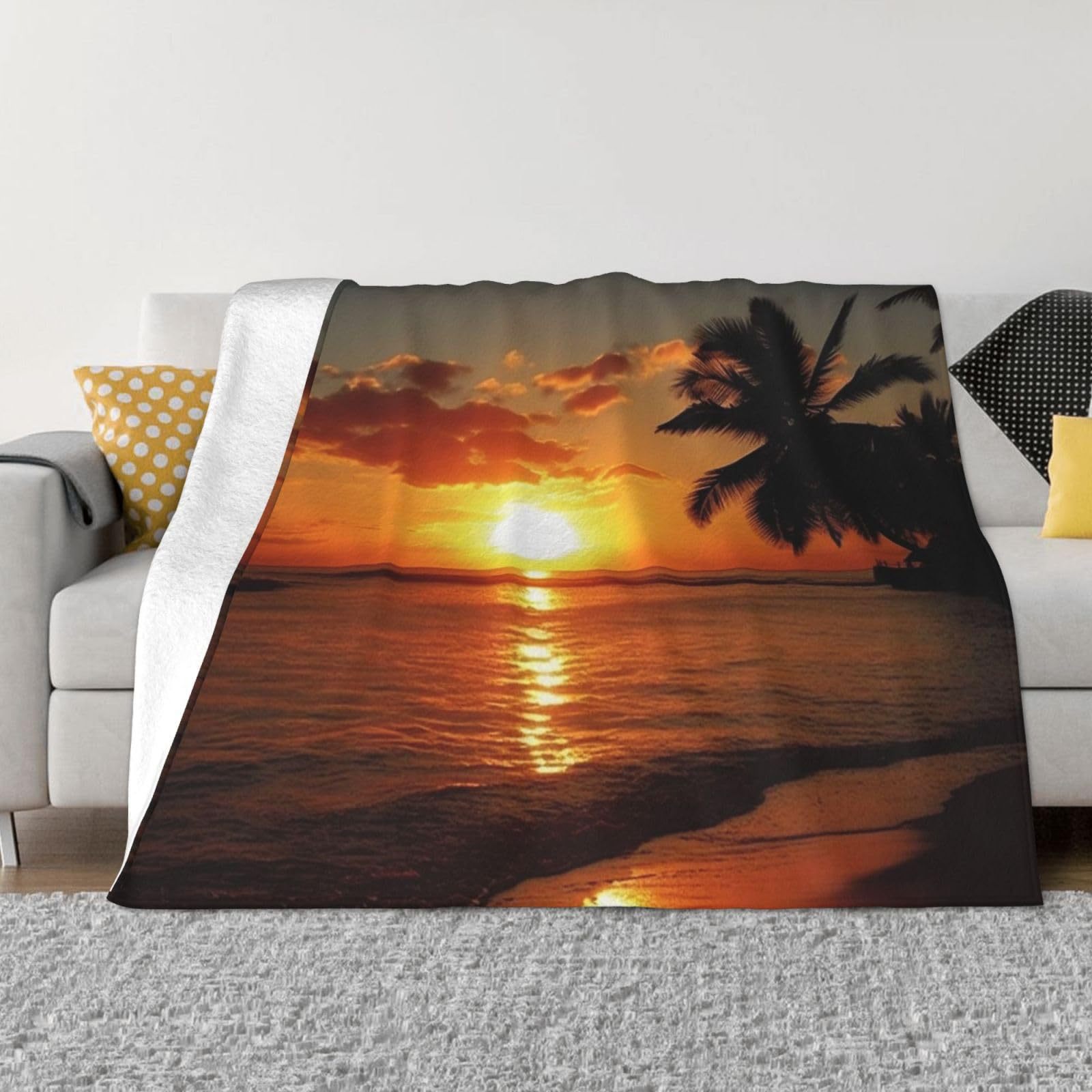 Manta con estampado de amanece - Sunrise Home Textiles & Apparel reseña y precio