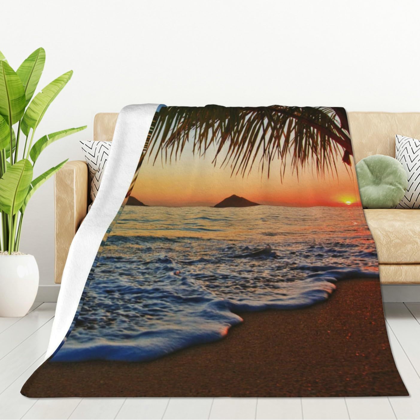 Manta con estampado de amanece - Sunrise Home Textiles & Apparel reseña y precio