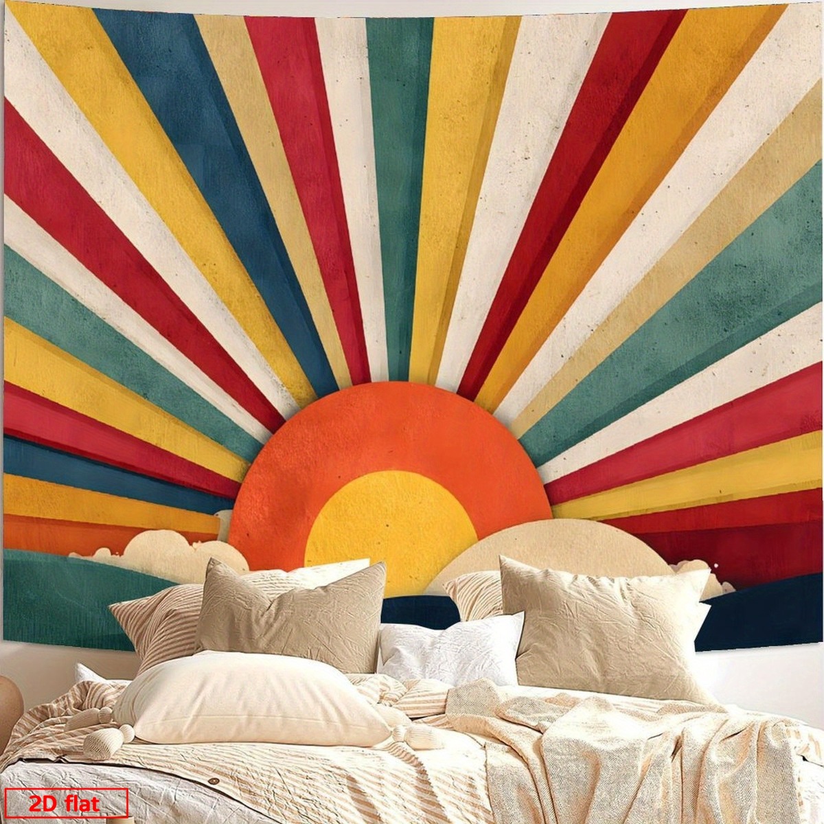 Tapiz Retro Boho Sunburst para - Sunrise Home Textiles & Apparel reseña y precio